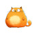 Fat Cartoon Cat V3 Vinyl Car Decal Sticker – Waterproof & UV-Resistant 3.4133333333333336"