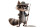 Anthropomorphic Raccoon Mopping Vinyl Car Decal Sticker – Waterproof & UV-Resistant 5.4