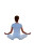 Meditating Woman V49 Vinyl Car Decal Sticker – Waterproof & UV-Resistant 4.4