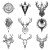 Nordic Hunter Tattoo Vinyl Car Decal Sticker – Waterproof & UV-Resistant 6.826666666666667"