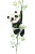 Cute Panda Illustration V3 Vinyl Car Decal Sticker – Waterproof & UV-Resistant 8.96"