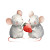 Sharing Strawberry Mice Vinyl Car Decal Sticker – Waterproof & UV-Resistant 3.4133333333333336"
