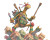Giraffe Ninja Turtle Vinyl Car Decal Sticker – Waterproof & UV-Resistant 3.2"