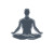 Meditation Silhouette Vinyl Car Decal Sticker – Waterproof & UV-Resistant 6.826666666666667"