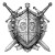 Armor Shield Illustration Vinyl Car Decal Sticker – Waterproof & UV-Resistant 6.826666666666667"
