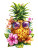 Whimsical Cartoon Pineapple Vinyl Car Decal Sticker – Waterproof & UV-Resistant 4.1066666666666665"