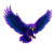 Magical Glowing Eagle Vinyl Car Decal Sticker – Waterproof & UV-Resistant 3.4133333333333336"