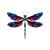 Dragonfly Logo V2 Vinyl Car Decal Sticker – Waterproof & UV-Resistant 6.826666666666667"
