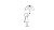 Cheerful Stick Figure V3 Vinyl Car Decal Sticker – Waterproof & UV-Resistant 2.72"