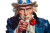 Uncle Sam Flag Vinyl Car Decal Sticker – Waterproof & UV-Resistant 2.986666666666667"