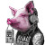 Emo Pig Rocker Vinyl Car Decal Sticker – Waterproof & UV-Resistant 6.826666666666667"