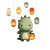 Dino Lantern Shopper Vinyl Car Decal Sticker – Waterproof & UV-Resistant 3.4133333333333336"