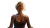 Meditating Woman Glowing Vinyl Car Decal Sticker – Waterproof & UV-Resistant 2.72"