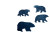 Polar Bears Snow Vinyl Car Decal Sticker – Waterproof & UV-Resistant 6.826666666666667"