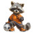 Raccoon Soccer Uniform Vinyl Car Decal Sticker – Waterproof & UV-Resistant 6.826666666666667"