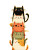 Stacked Cartoon Cats V3 Vinyl Car Decal Sticker – Waterproof & UV-Resistant 8.533333333333333"