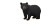 Cartoon Black Bear Vinyl Car Decal Sticker – Waterproof & UV-Resistant 2.72"