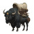 Deputy Buffalo Vinyl Car Decal Sticker – Waterproof & UV-Resistant 3.4133333333333336"
