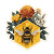 Honeycomb Bee Sticker Vinyl Car Decal Sticker – Waterproof & UV-Resistant 3.4133333333333336"