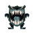 Cartoon Sharp Teeth V3 Vinyl Car Decal Sticker – Waterproof & UV-Resistant 3.4133333333333336"