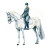 Horse And Rider V2 Vinyl Car Decal Sticker – Waterproof & UV-Resistant 3.4133333333333336"