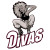 Divas Team Logo Vinyl Car Decal Sticker – Waterproof & UV-Resistant 3.4133333333333336"