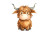 Cute Highland Cow V6 Vinyl Car Decal Sticker – Waterproof & UV-Resistant 2.986666666666667"