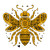 Aztec Bumble Bee Vinyl Car Decal Sticker – Waterproof & UV-Resistant 3.4133333333333336"
