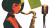 Retro Jazz Saxophonist Vinyl Car Decal Sticker – Waterproof & UV-Resistant 2.72"