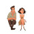 Frustrated Couple Vinyl Car Decal Sticker – Waterproof & UV-Resistant 3.4133333333333336"