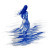 Blue Hair Mermaid Vinyl Car Decal Sticker – Waterproof & UV-Resistant 3.4133333333333336"