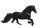 Galloping Black Horse V4 Vinyl Car Decal Sticker – Waterproof & UV-Resistant 5.4