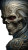 Angry Sci-Fi Skull Vinyl Car Decal Sticker – Waterproof & UV-Resistant 4.8533333333333335"