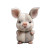 Pig Rabbit Hybrid Vinyl Car Decal Sticker – Waterproof & UV-Resistant 3.4133333333333336"