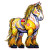 Horse V3 Vinyl Car Decal Sticker – Waterproof & UV-Resistant 3.4133333333333336"