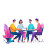 Collaborative Innovation Team Vinyl Car Decal Sticker – Waterproof & UV-Resistant 6.826666666666667"