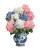 Hydrangea Bouquet Vase Vinyl Car Decal Sticker – Waterproof & UV-Resistant 4.0"