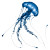 Jellyfish Painting Vinyl Car Decal Sticker – Waterproof & UV-Resistant 6.826666666666667"