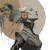 Art Deco Bodhisattva Vinyl Car Decal Sticker – Waterproof & UV-Resistant 6.826666666666667"