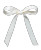 White Ribbon Bow Vinyl Car Decal Sticker – Waterproof & UV-Resistant 8.0"