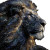 Celestial Lion Portrait Vinyl Car Decal Sticker – Waterproof & UV-Resistant 3.4133333333333336"