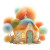 Fluffy Plush House Vinyl Car Decal Sticker – Waterproof & UV-Resistant 3.4133333333333336"