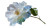 Crystal Flower Glow Vinyl Car Decal Sticker – Waterproof & UV-Resistant 5.4