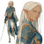 Graceful High Elf V2 Vinyl Car Decal Sticker – Waterproof & UV-Resistant 6.826666666666667"