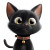 Playful Cat And Mouse Vinyl Car Decal Sticker – Waterproof & UV-Resistant 6.826666666666667"