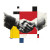 Mondrian Handshake Vinyl Car Decal Sticker – Waterproof & UV-Resistant 6.826666666666667"