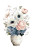 Pastel Floral Arrangement Vinyl Car Decal Sticker – Waterproof & UV-Resistant 4.4