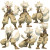 Anthro White Wolf Vinyl Car Decal Sticker – Waterproof & UV-Resistant 3.4133333333333336"