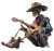 Skeleton Cowboy Musician Vinyl Car Decal Sticker – Waterproof & UV-Resistant 3.4133333333333336"
