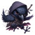 Chibi Raven Bird Vinyl Car Decal Sticker – Waterproof & UV-Resistant 3.4133333333333336"